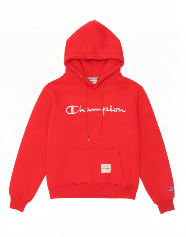 Maglione con cappuccio oversize grafico da donna Champion UK 10 Small Rosso