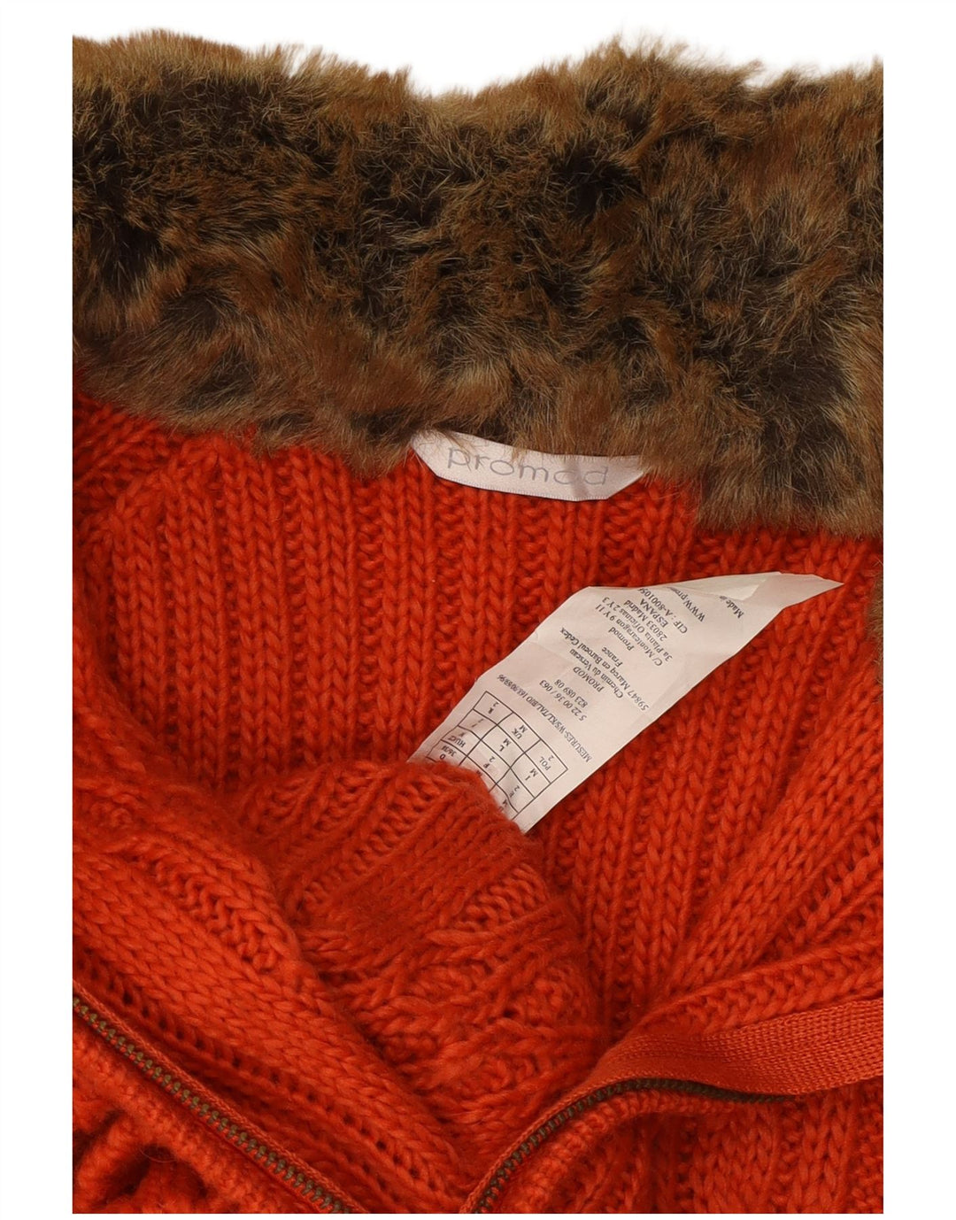 Maglione cardigan da donna PROMOD UK 12 Lana arancione medio