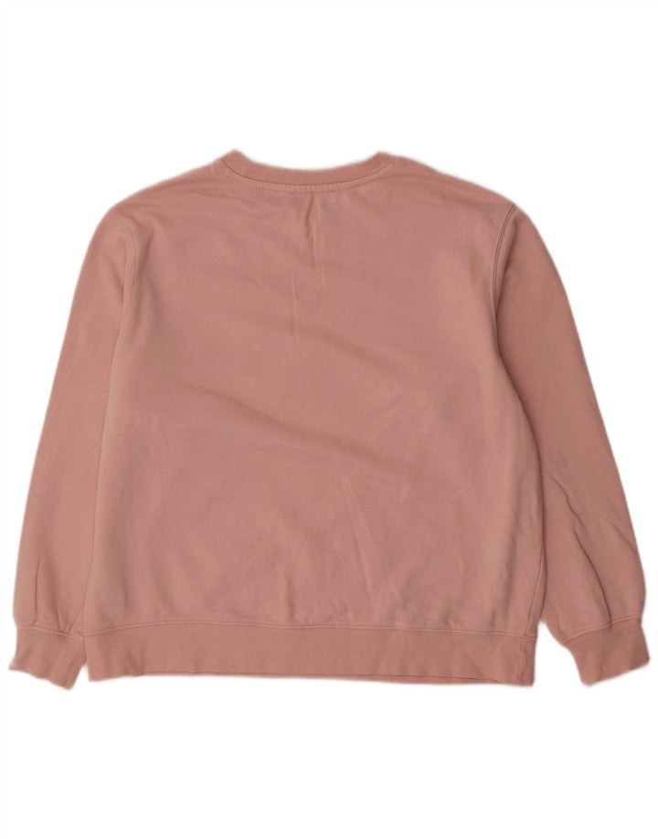 Felpa oversize da donna Marks & Spencer UK 14 cotone rosa medio