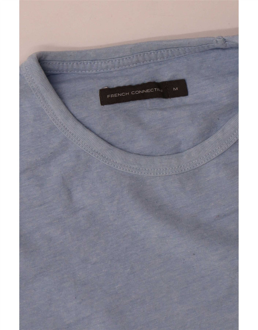 T-shirt da uomo French Connection Top in cotone blu medio