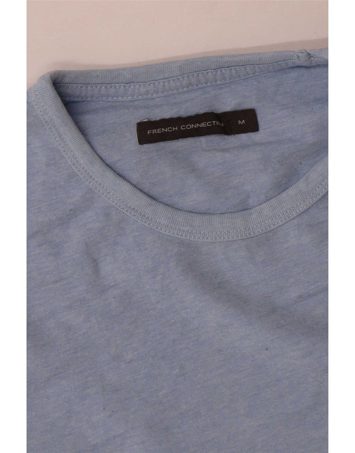 T-shirt da uomo French Connection Top in cotone blu medio