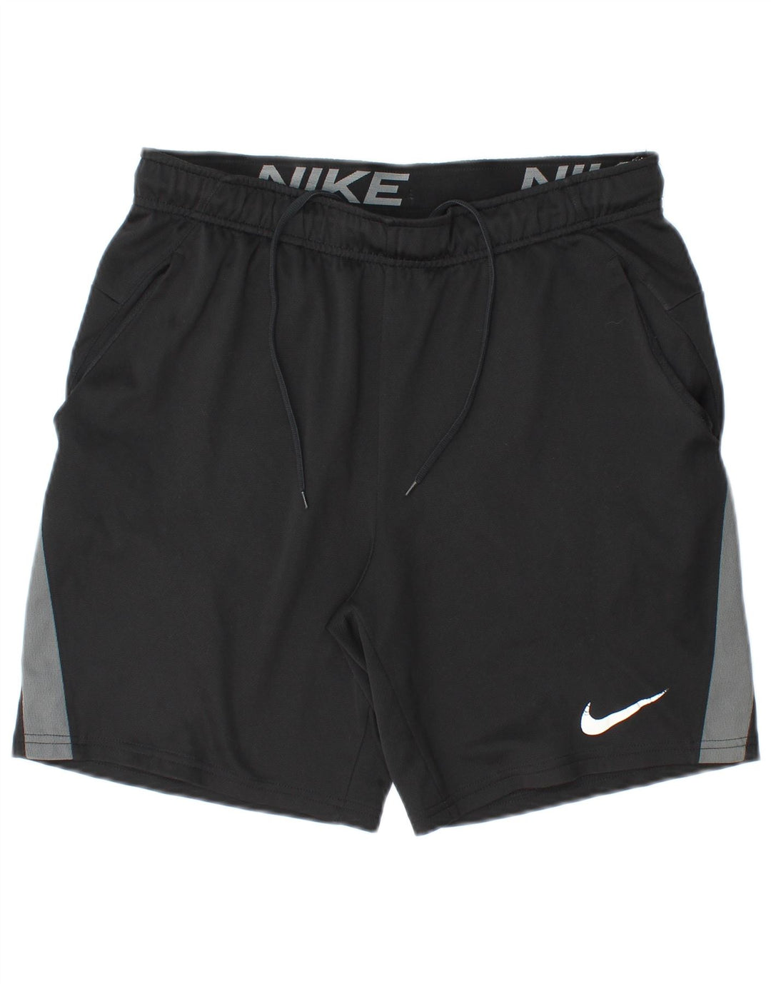 Pantaloncini sportivi Nike Dri Fit da uomo, colore nero medio, in poliestere color block