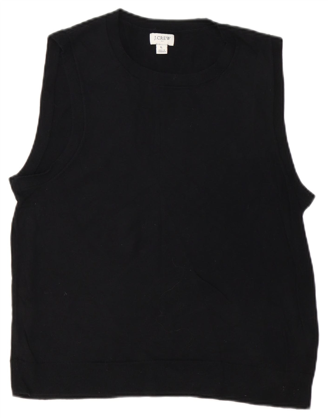 Canotta da donna J. CREW UK 14 grande cotone nero