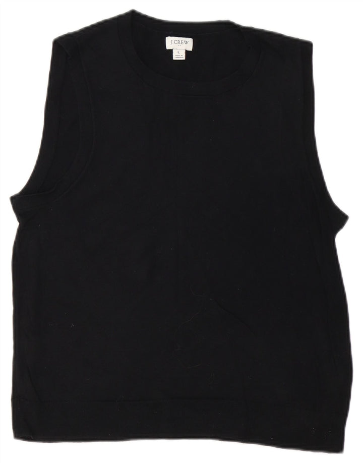 Canotta da donna J. CREW UK 14 grande cotone nero