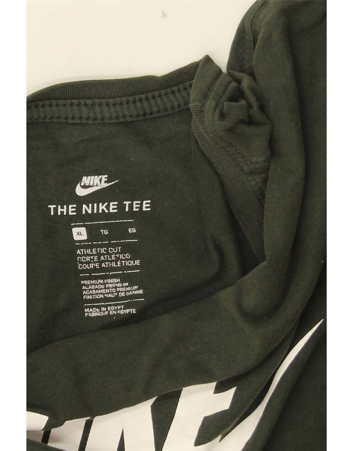 T-shirt grafica NIKE da uomo con taglio atletico XL verde