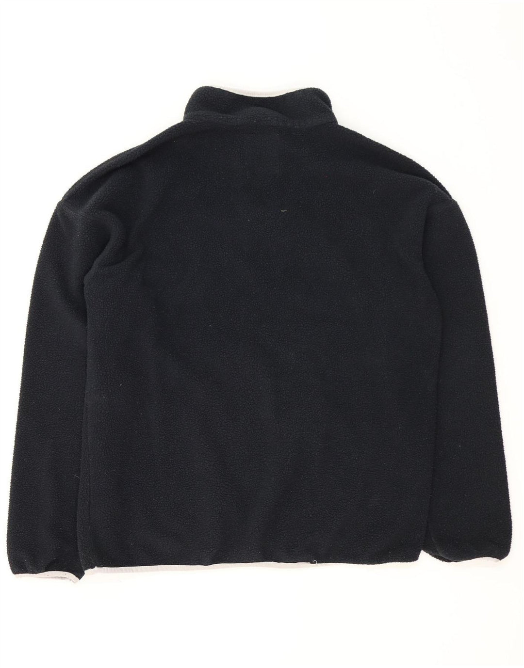 Maglione in pile Columbia da uomo con collo a bottoni, grande poliestere nero