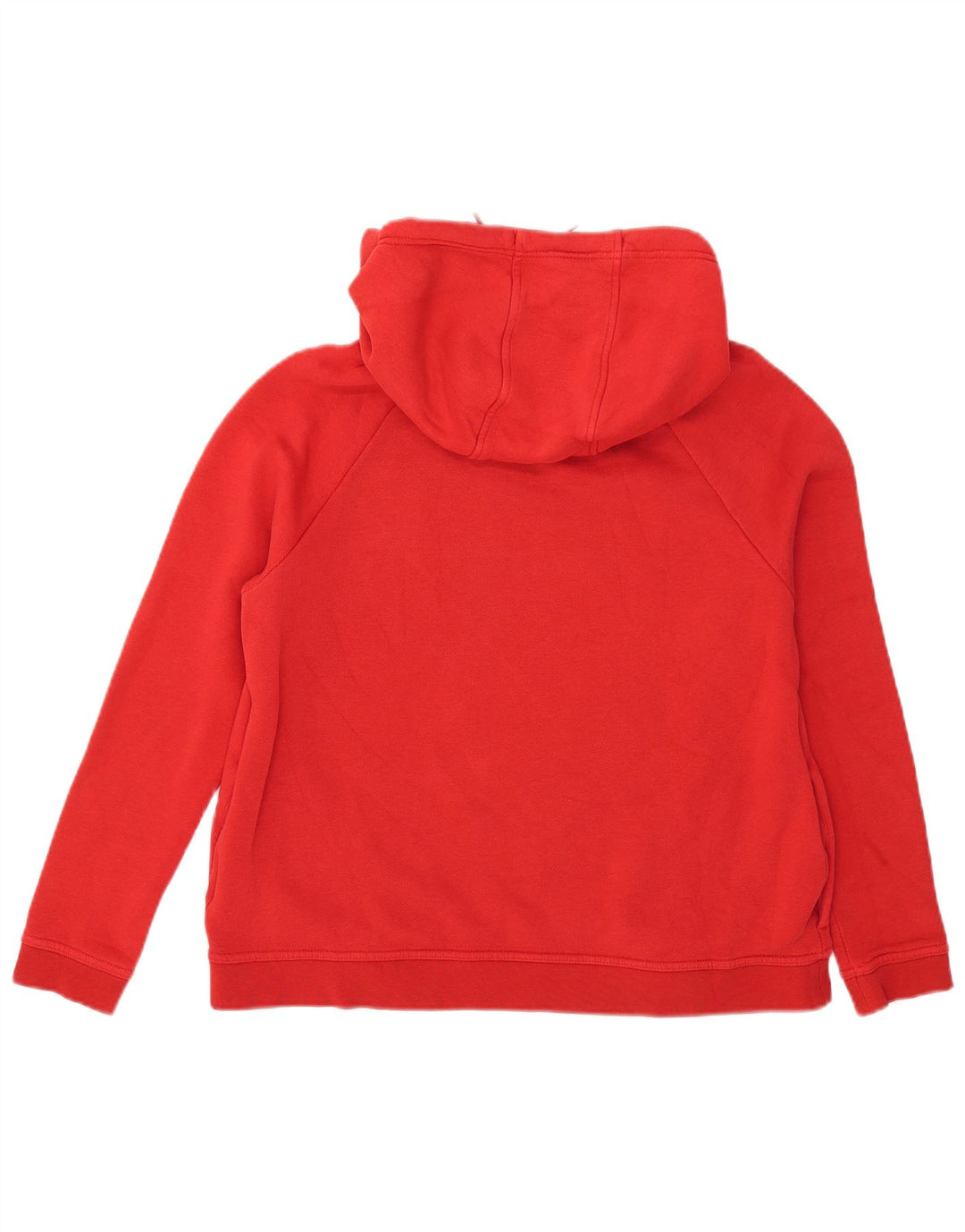 Maglia con cappuccio da donna Nike UK 14 cotone rosso medio