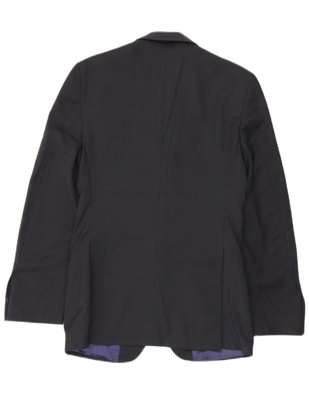 Giacca blazer a 2 bottoni da uomo Marks & Spencer UK 34 XS lana blu navy