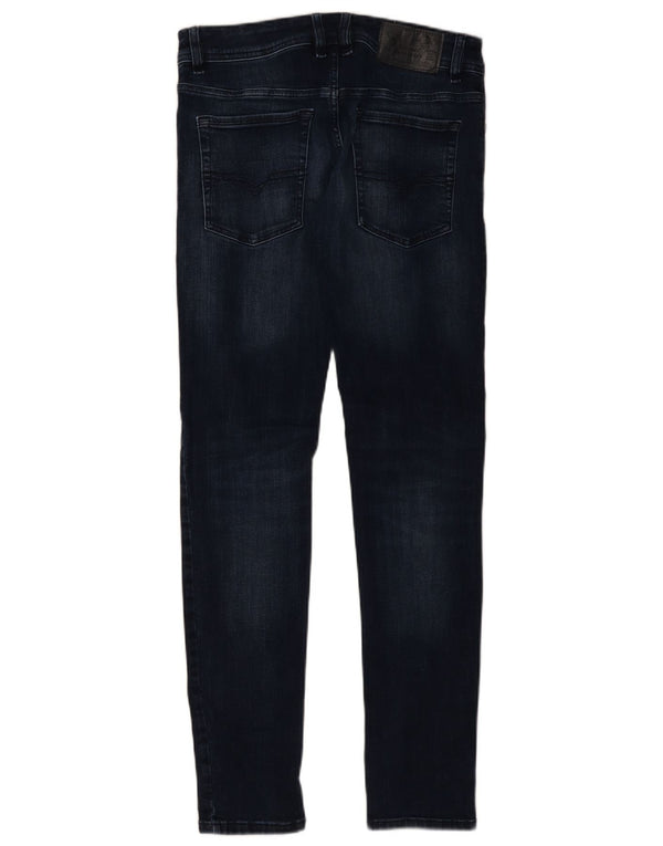 Jeans skinny da uomo Diesel W32 L32 in cotone blu navy