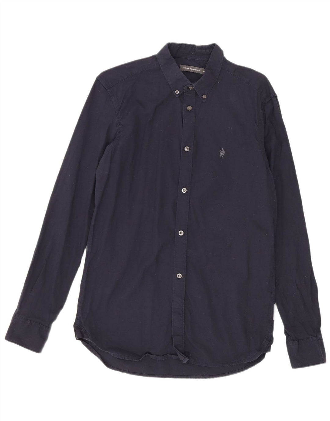 Camicia da uomo French Connection in cotone blu navy medio