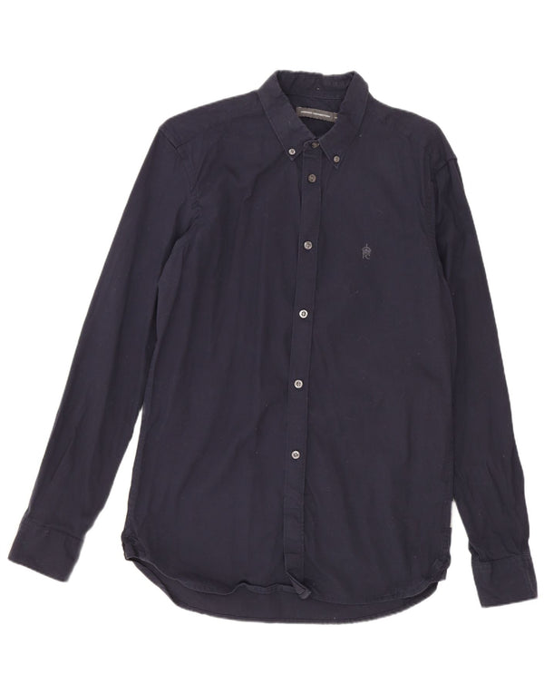 Camicia da uomo French Connection in cotone blu navy medio