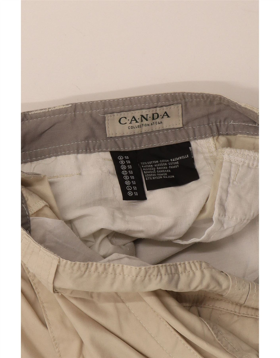 Canda Pantaloncini cargo da uomo EU 50 Large W34 Cotone beige