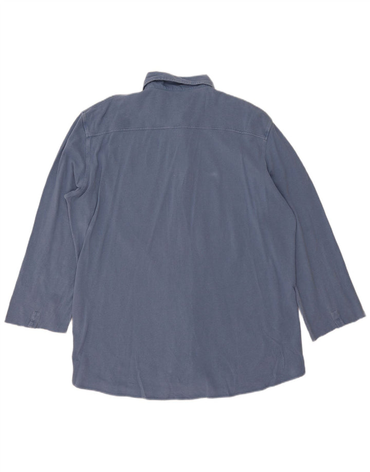 Camicia Fay Uomo Manica 3/4 2XL Cotone Blu