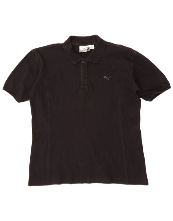 Polo da donna Puma UK 16 grande in cotone nero