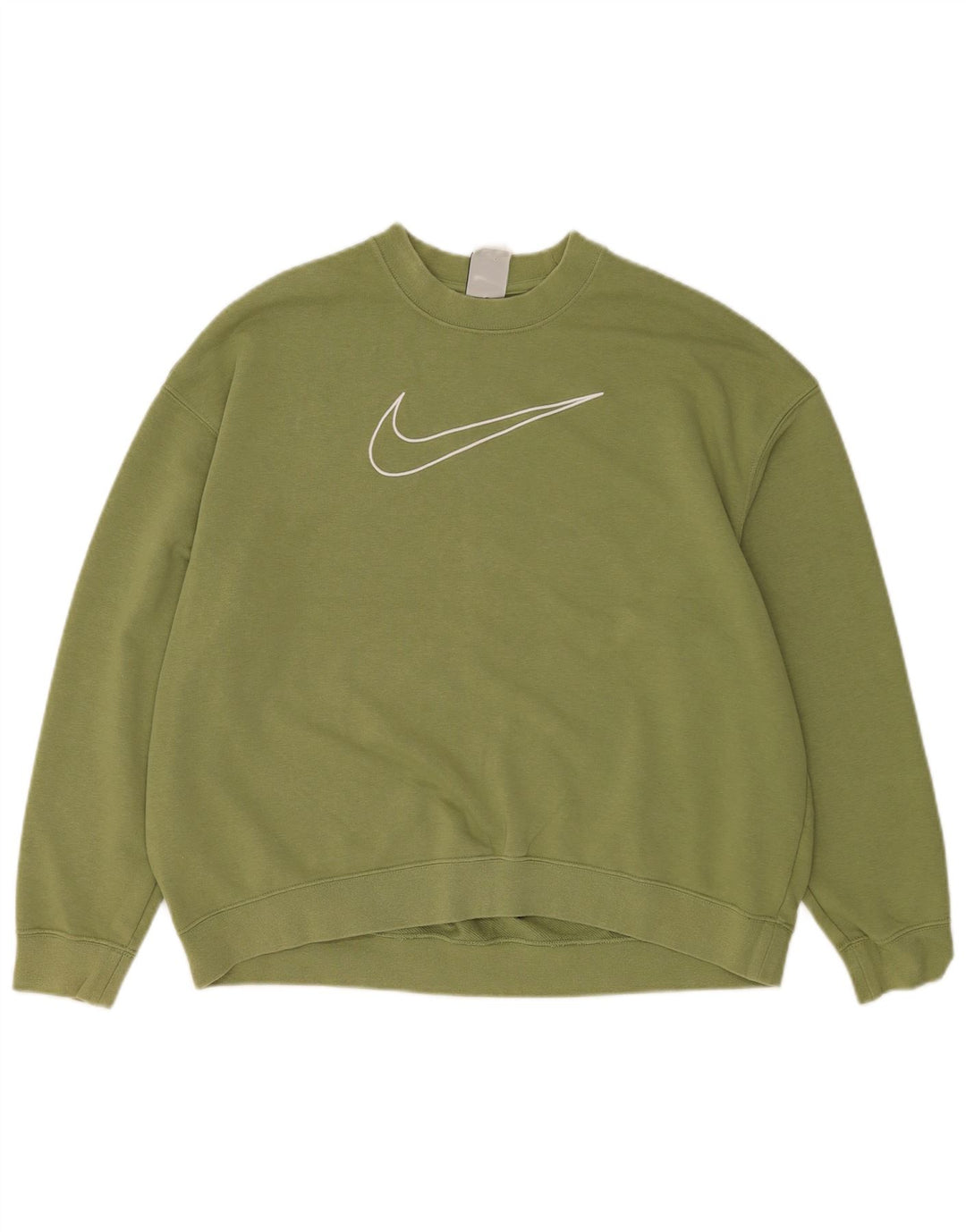 Felpa oversize con grafica Nike Dri Fit da donna UK 14 verde medio