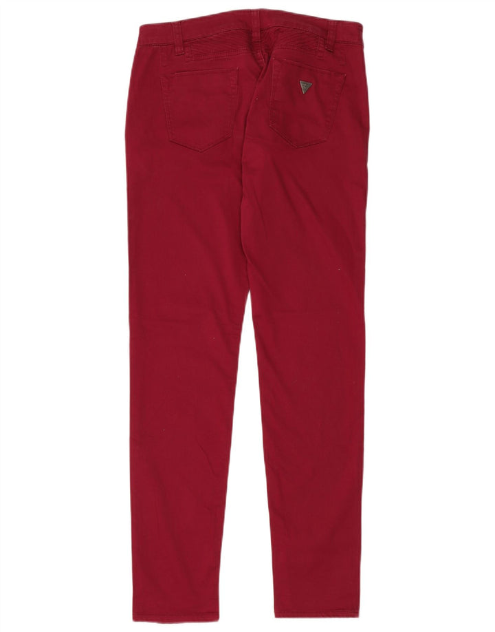 Jeans skinny GUESS da donna W29 L31 cotone rosso