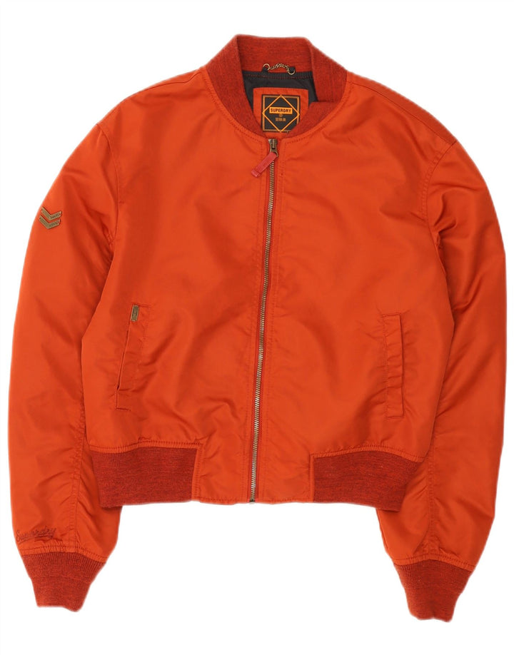 Giubbotto bomber oversize da donna Superdry UK 8 Small nylon rosso