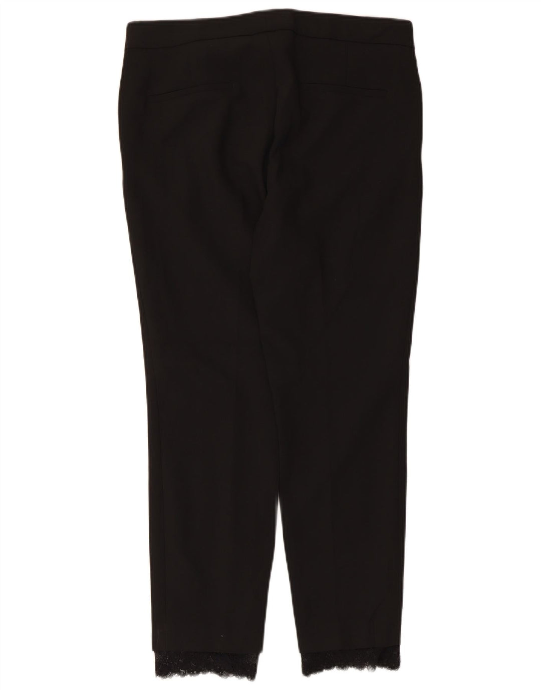 Pantaloni da abito slim da donna Zara medi W28 L26 poliestere nero