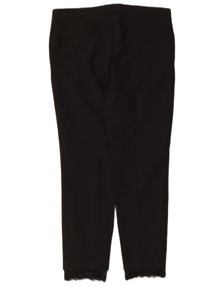 Pantaloni da abito slim da donna Zara medi W28 L26 poliestere nero