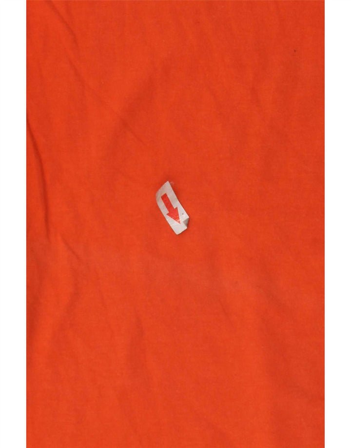 T-shirt grafica da uomo Fila Top in cotone a righe arancioni medie