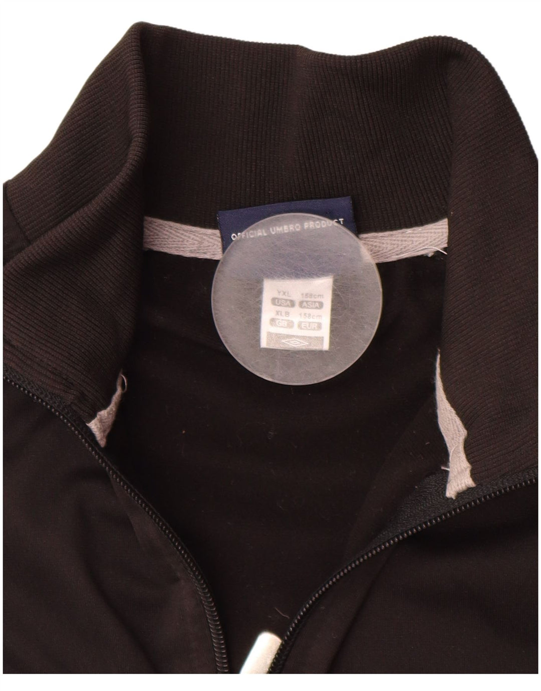 Giacca da tuta da ragazzo UMBRO 12-13 anni XL poliestere nero