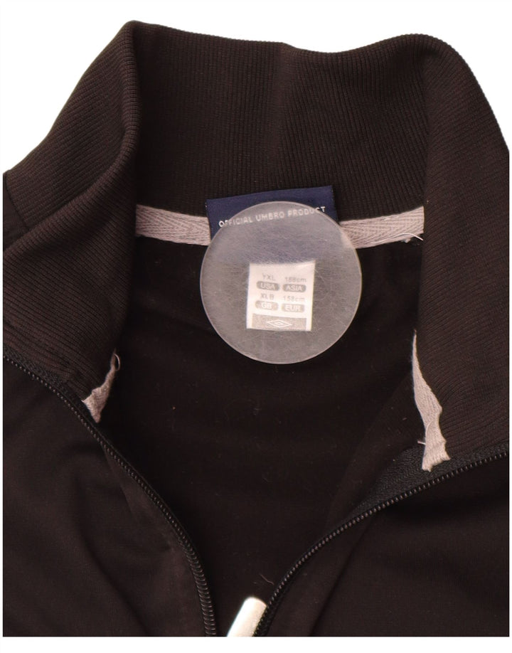 Giacca da tuta da ragazzo UMBRO 12-13 anni XL poliestere nero