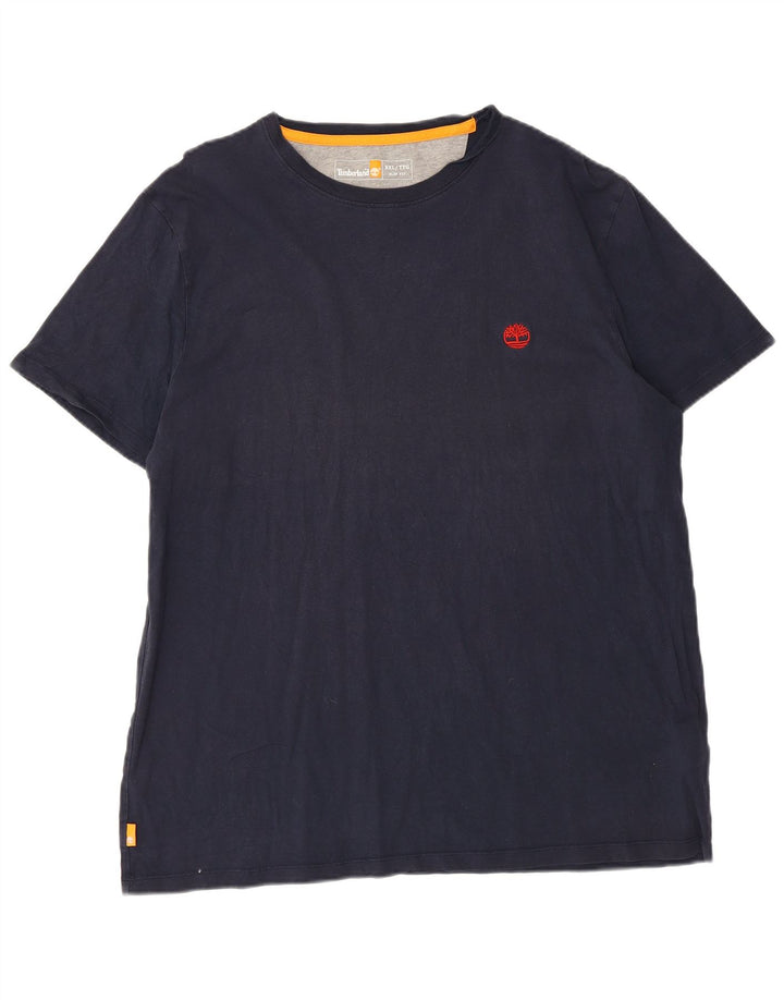 T-shirt slim fit da uomo Timberland Top 2XL cotone blu navy