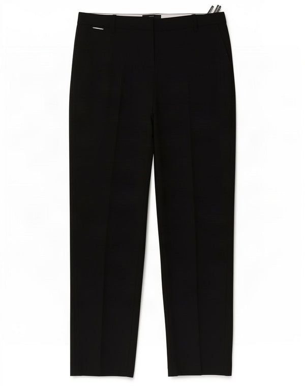 Pantaloni chino autografi da donna Marks & Spencer UK 12 medi W32 L31 neri