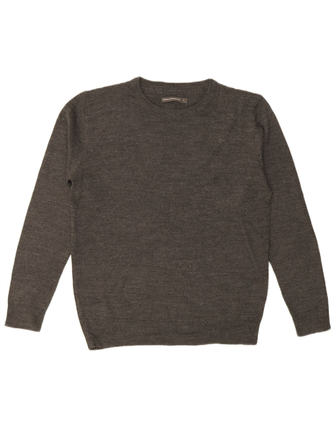 Maglione maglione girocollo da uomo French Connection grande grigio