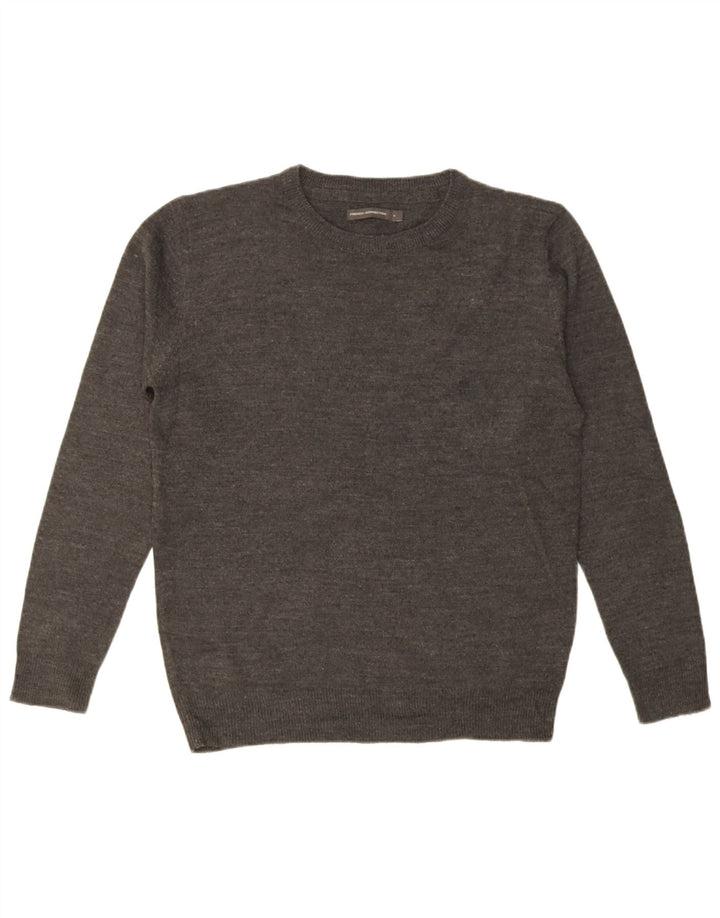Maglione maglione girocollo da uomo French Connection grande grigio