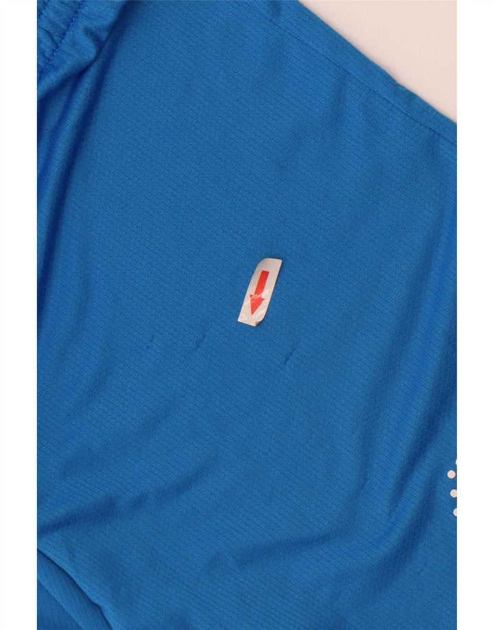 Pantaloncini sportivi grafici da uomo Adidas piccoli in poliestere blu