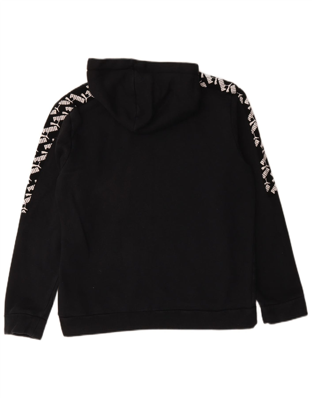 Felpa con cappuccio grafica da uomo Puma, cotone nero medio