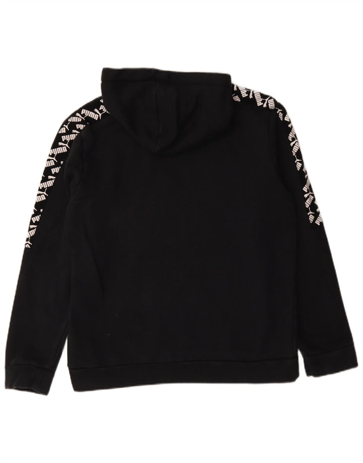 Felpa con cappuccio grafica da uomo Puma, cotone nero medio