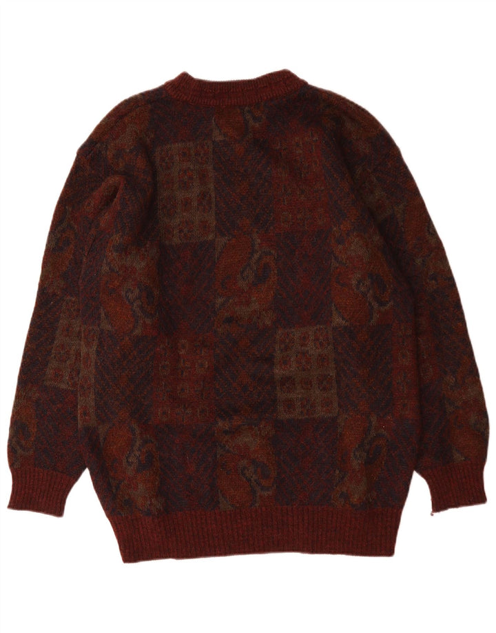 Marks & Spencer Maglione maglione girocollo St. Michael da uomo Borgogna medio