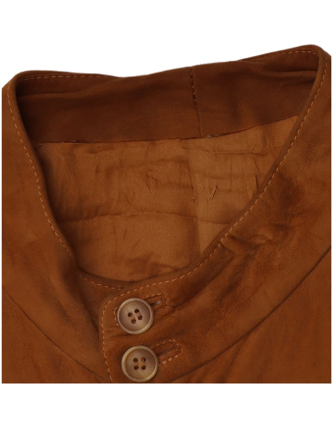 Giubbotto bomber in pelle scamosciata vintage da uomo UK 38 Marrone medio