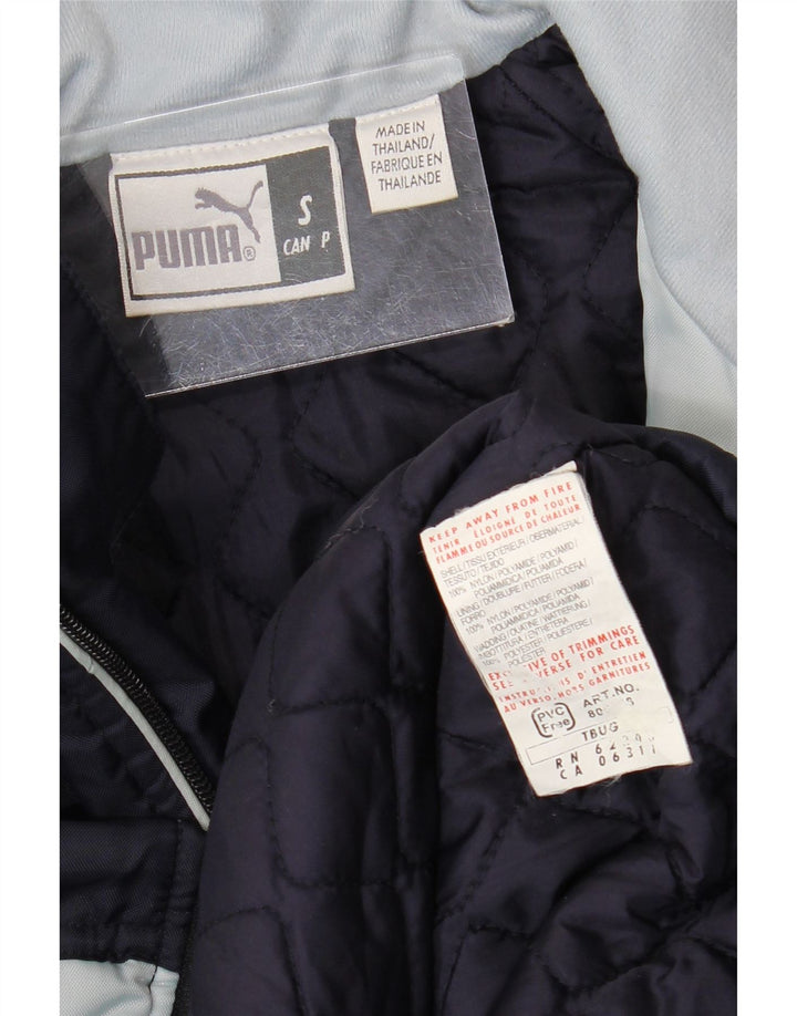 Giacca da ginnastica da uomo Puma Small in nylon blu navy