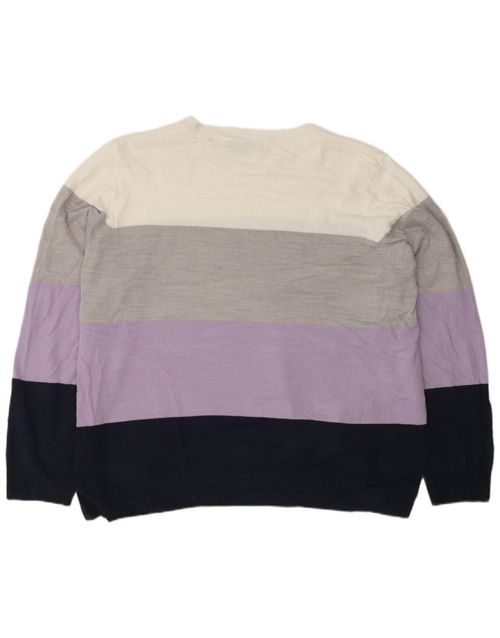 Maglione maglione girocollo da donna Marks & Spencer UK 22 2XL multicolore