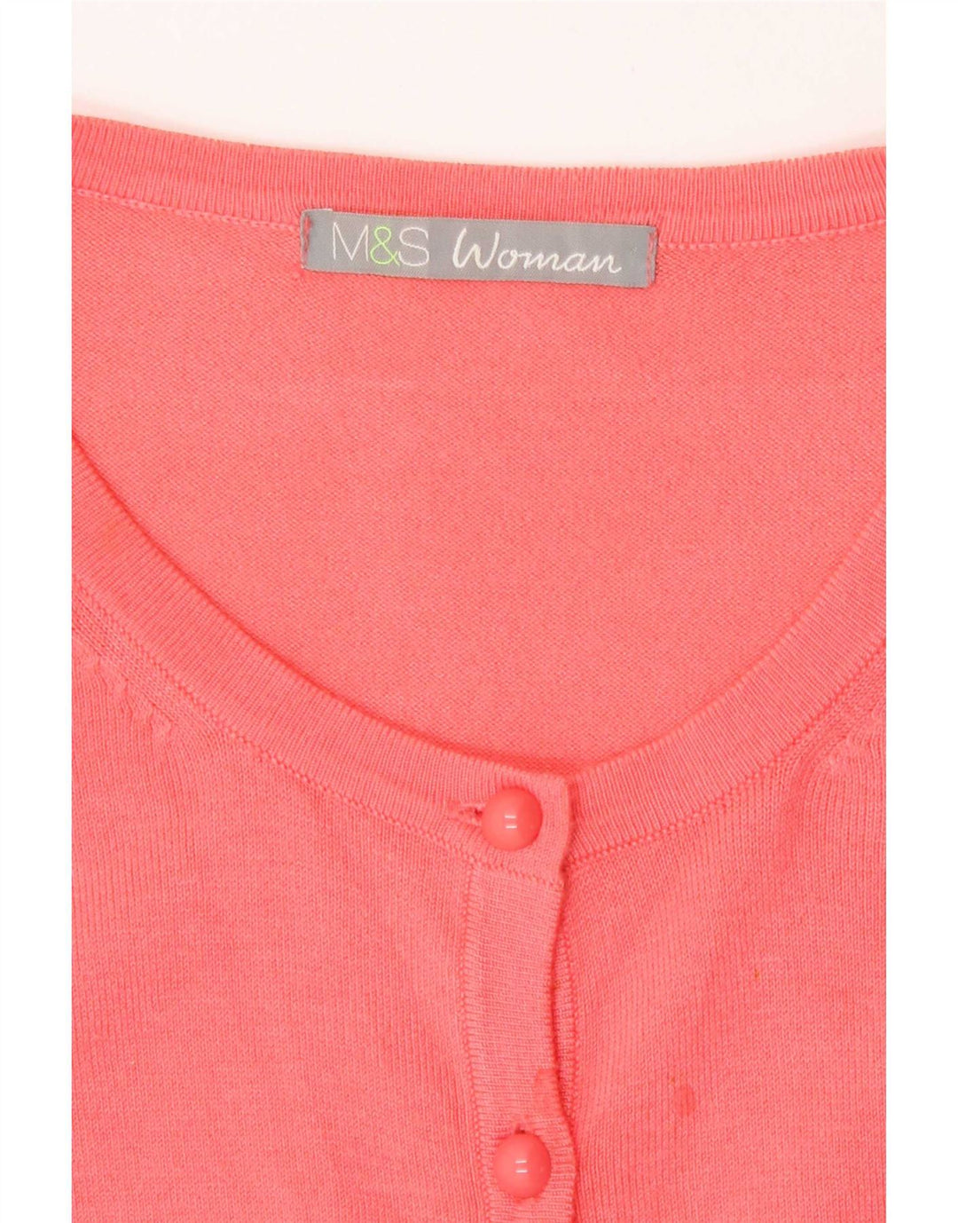 Maglione cardigan da donna Marks & Spencer UK 10 piccolo rosa