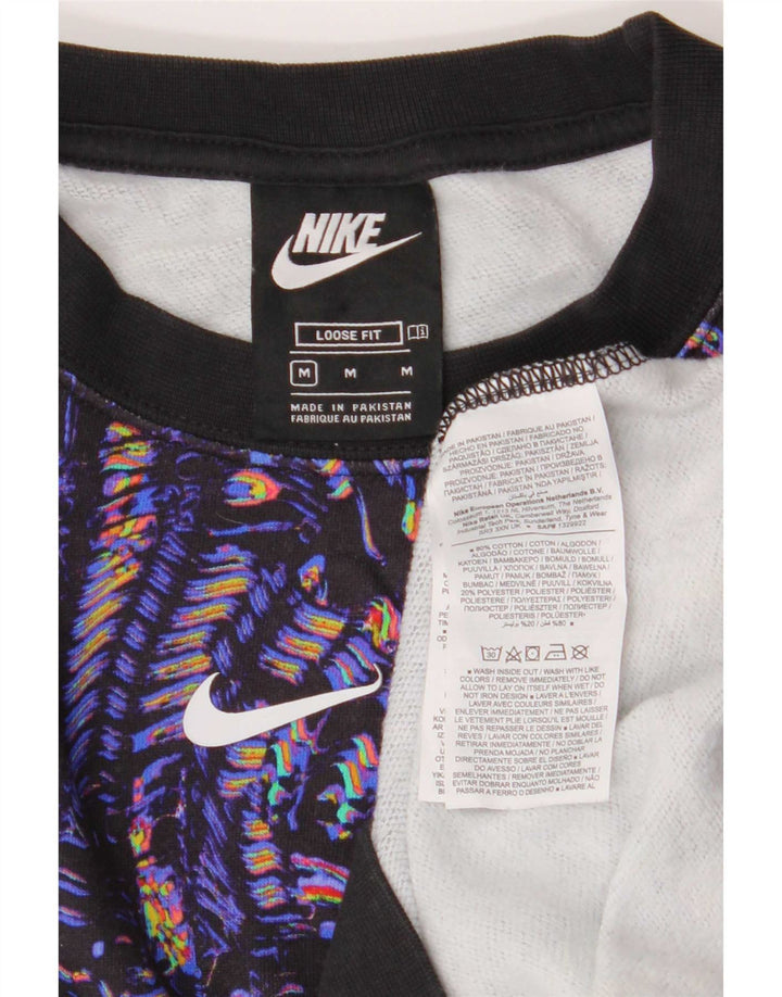 Felpa da donna con motivo astratto Nike, maglione, taglia UK 14, media, multicolore