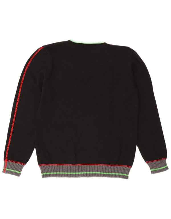 Maglione maglione girocollo da bambino Bikkembergs 13-14 anni color block nero