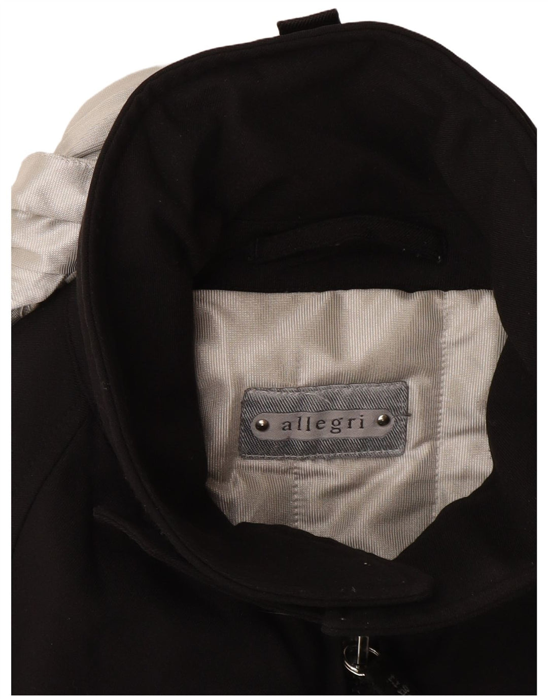 Giacca a vento con cappuccio da uomo Allegri UK 40 Large Black Colourblock