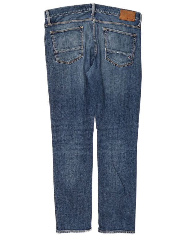 Jeans slim da uomo Tommy Hilfiger W36 L30 cotone blu