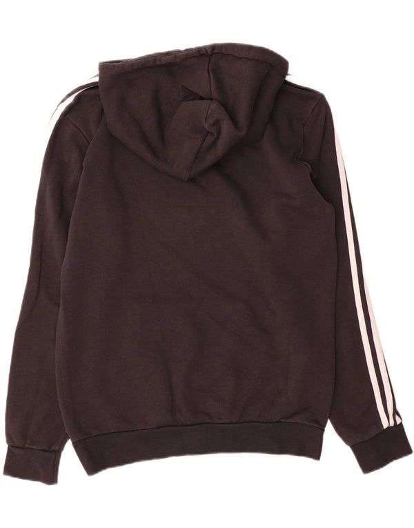 Felpa con cappuccio da uomo Adidas Small in cotone nero