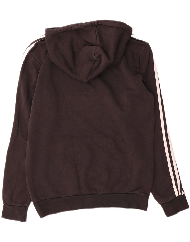 Felpa con cappuccio da uomo Adidas Small in cotone nero