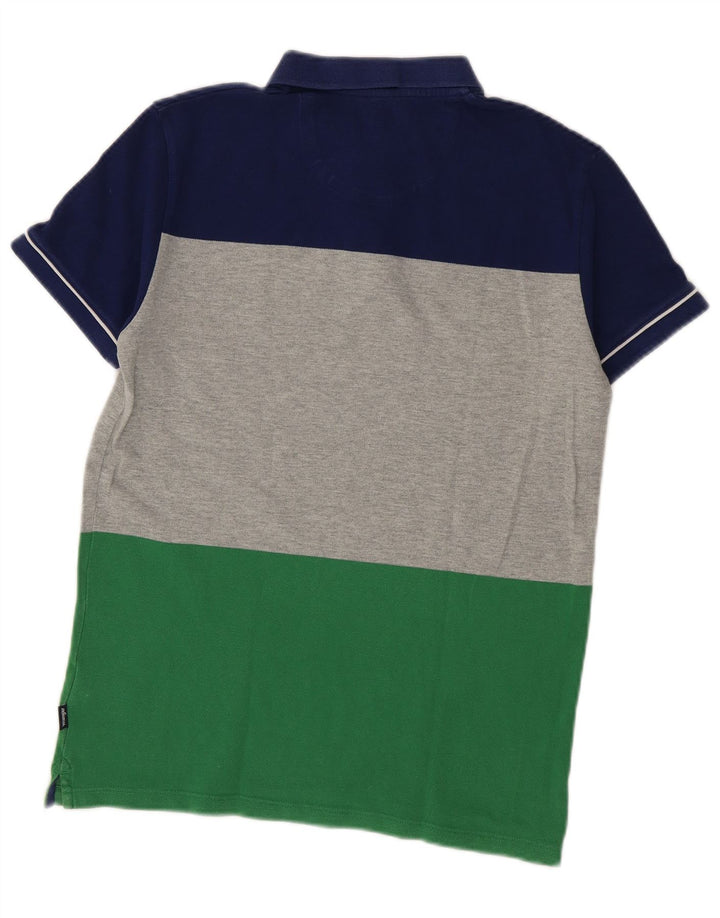 Polo da uomo Wrangler in cotone color block medio multicolore