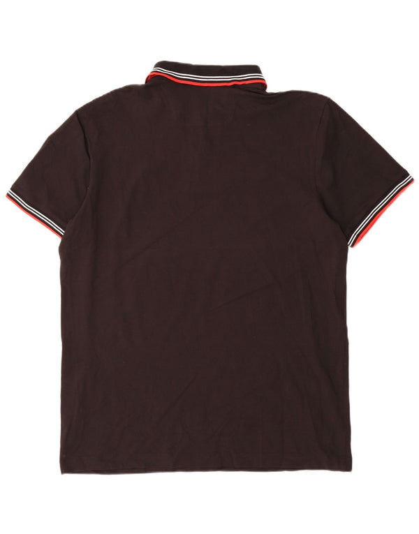 Polo da uomo slim fit Hugo Boss XL in cotone nero