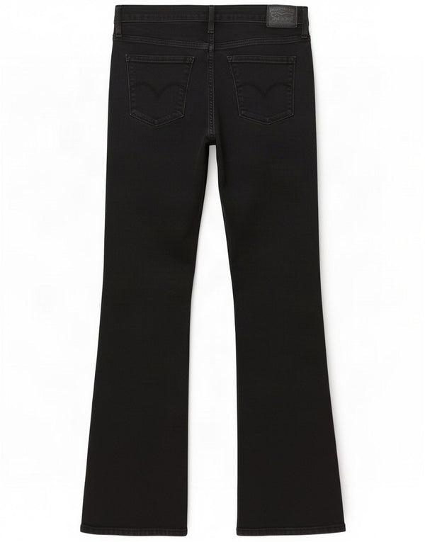 Levi's Womens 315 Bootcut Jeans W30 L32 Black Cotton