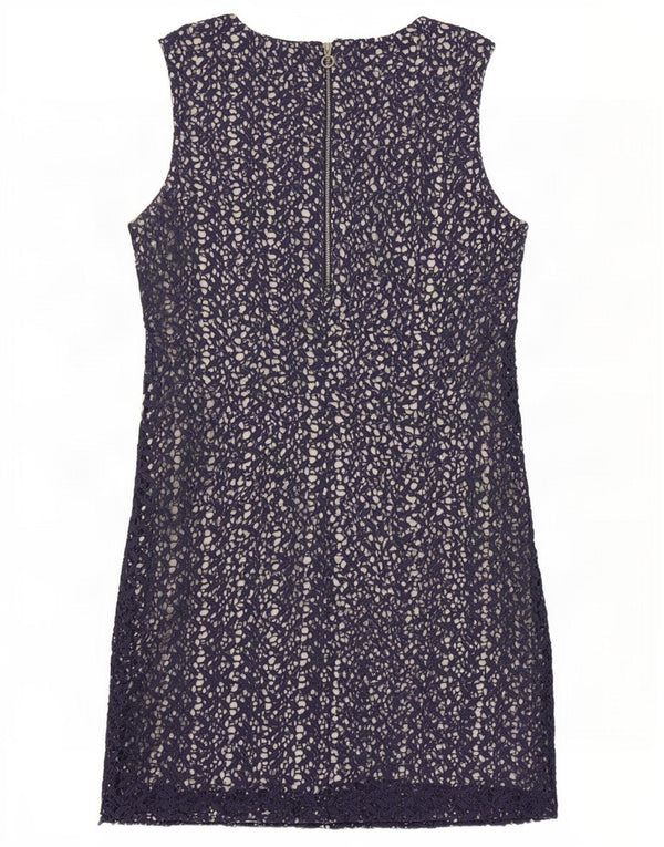 Superdry Womens Sleeveless Sheath Dress UK 12 Medium Navy Blue Floral