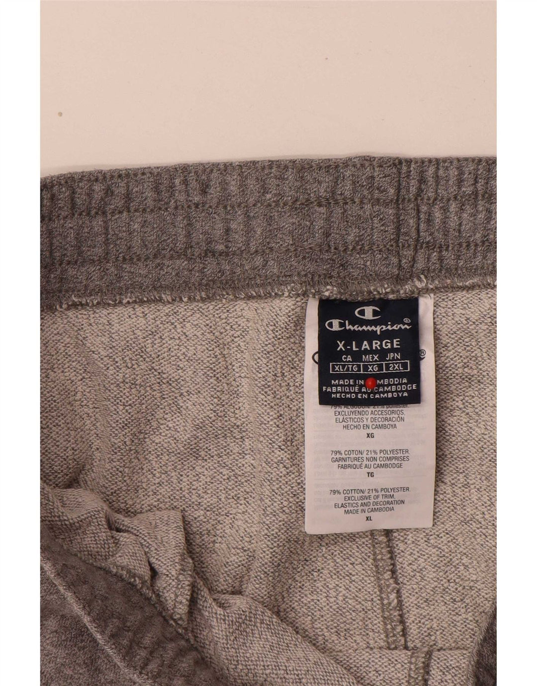 Pantaloni da tuta da uomo Champion Joggers XL in cotone grigio