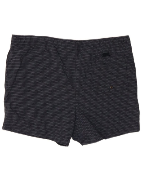 Pantaloncini da bagno Marks & Spencer da uomo Blue Harbour, grandi quadri blu navy